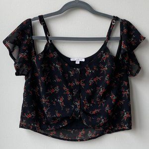 AE Cropped Flowy Top
